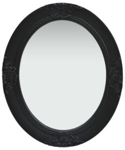 vidaXL Oglindă de perete în stil baroc, negru, 50 x 60 cm