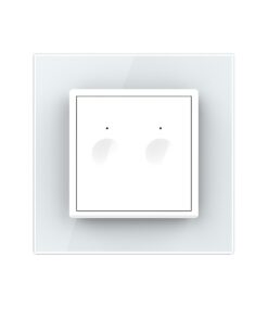 Alternative view of Intrerupatorul Dublu cu Touch LIVOLO cu Rama Din Sticla, Protocol Zigbee, Alb