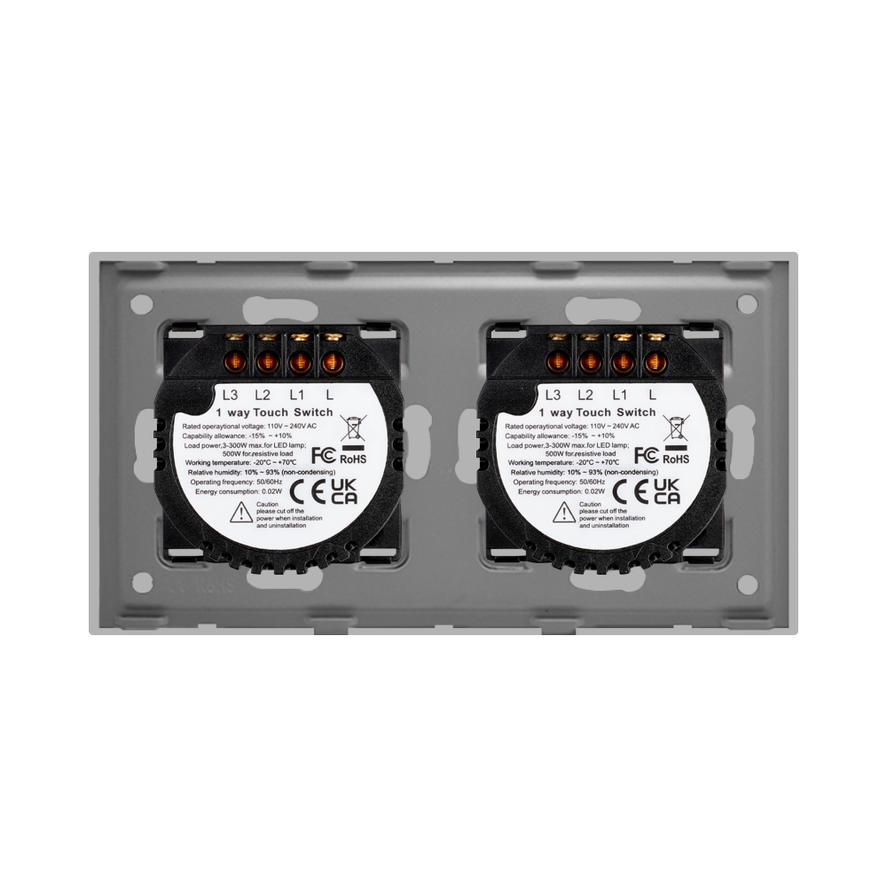 Intrerupator Triplu + Triplu cu Touch din Sticla LUXION - imagine 16
