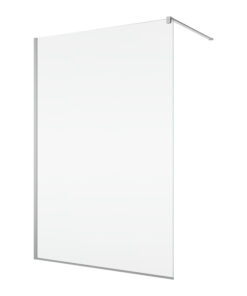 Paravan dus crom cu sticla securizata, 120x200 cm, Easy Sanswiss